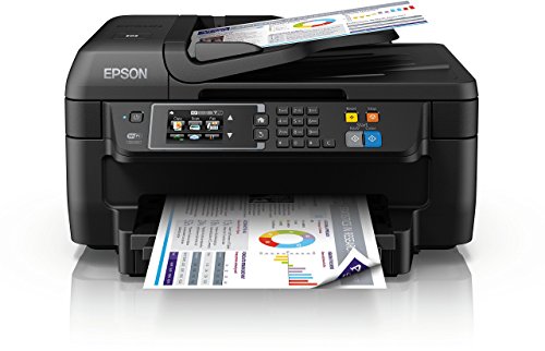 Epson WorkForce WF-2760DWF 4-in-1 Multifunktionsdrucker (Drucken, scannen, kopieren, faxen, Duplex, WiFi, Dokumenteneinzug) schwarz