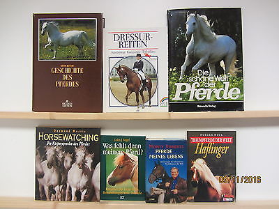 46 Bücher Pferde Pferderassen Dressurreiten Pferdepflege Reiten Horsewatching