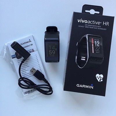 Garmin vivoactive HR (Sport GPS-Smartwatch) - schwarz - wie neu