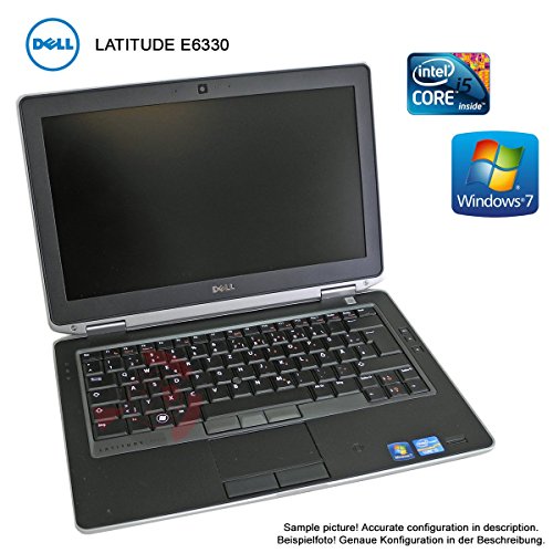 Dell Latitude E6330 Intel Core i5-3320m 3te Gen. 2,6GHz 4GB DDR3 RAM 320GB HDD DVD_RW WebCam Windows 7 Professional (Zertifiziert und Generalüberholt)