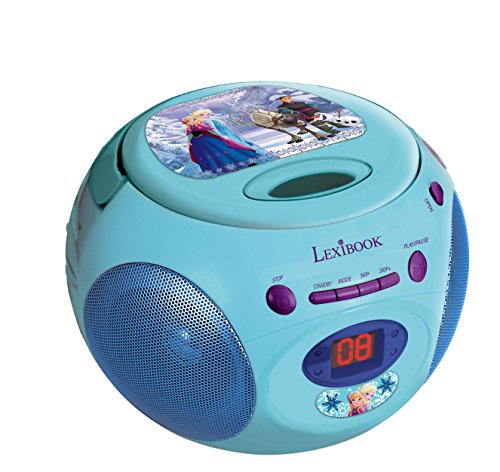 LEXIBOOK RCD102FZ Boombox Die Eiskoenigin Disney Frozen Toploading CD Player AM/FM Radio