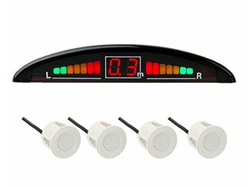 M-Tech CP4S Einparkhilfe 4 Sensoren mit Display und Lautsprecher Silber