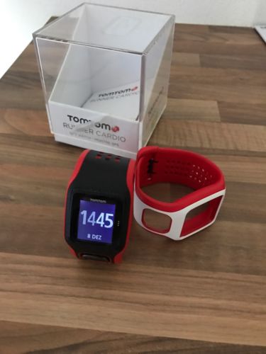 TomTom Runner Cardio GPS Watch OVP Sportuhr mit Pulsmesser Laufuhr wie neu