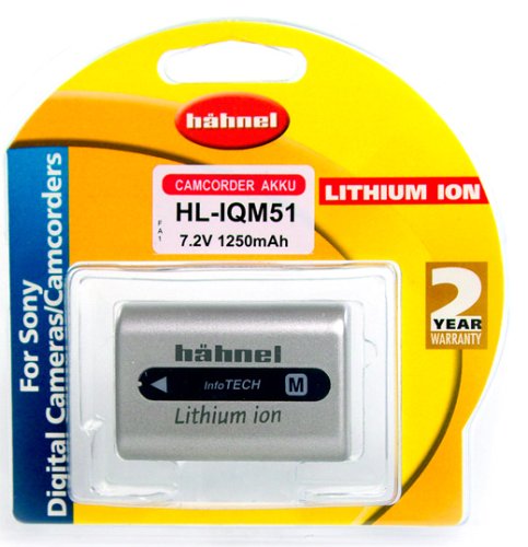 Hähnel HL-IQM51 7,2V 1250mAh Li-Ion Ersatzakku Typ Sony NP-FM50 für DSC-F707, F717, F828, P120