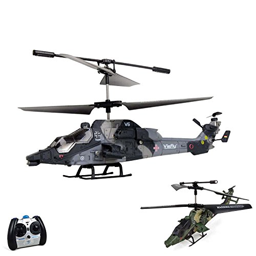 3.5 Kanal RC ferngesteuerter mini Blackhawk UH-60 Apache Militär Army Hubschrauber mit der neuesten Gyro-Technik, RTF Komplett-Set