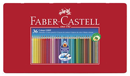 Faber-Castell 112435 Buntstifte Colour Grip 2001, 36er Metalletui