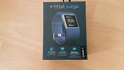 Fitbit Surge Fitness Super Watch - Blau Large L - NEU / OVP
