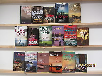Elizabeth George 17 Bücher Taschenbücher Romane Krimi Kriminalromane