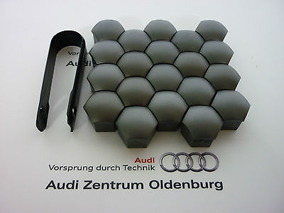 Audi und VW Radschraubenkappen (20 Stk.) inkl. Abzieher, Kappen für Radschrauben