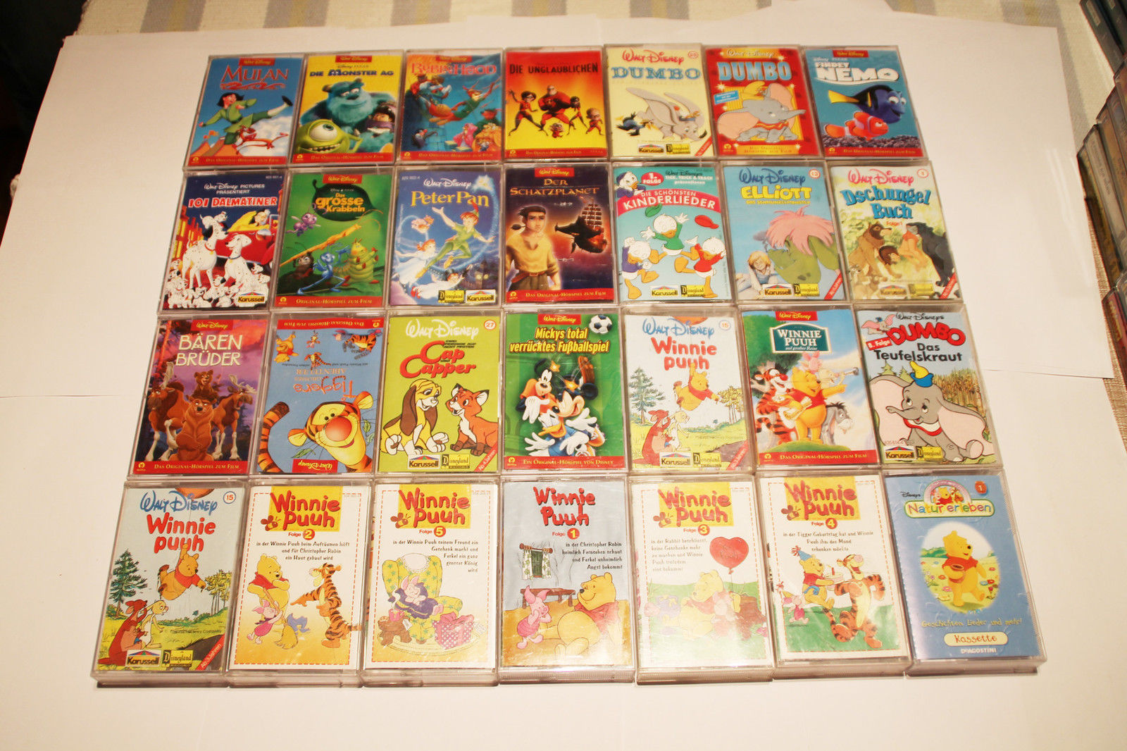 Walt Disney: 8 MC Kassetten aus Liste aussuchen  Auswahl