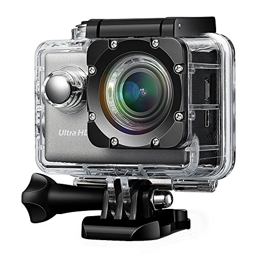 4k Action Kamera, VicTsing WIFI & 2,0 Zoll sports cam 24fps Action Cam Sport Camera Wasserdicht Ultra Full HD mit 2 verbesserten Batterien und kostenlose Zubehör Kits
