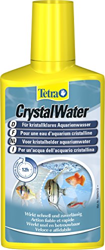 Tetra CrystalWater (für kristallklares Aquarienwasser, Wasserklärer gegen Trübungen, bindet Schwebepartikel), 250 ml Flasche