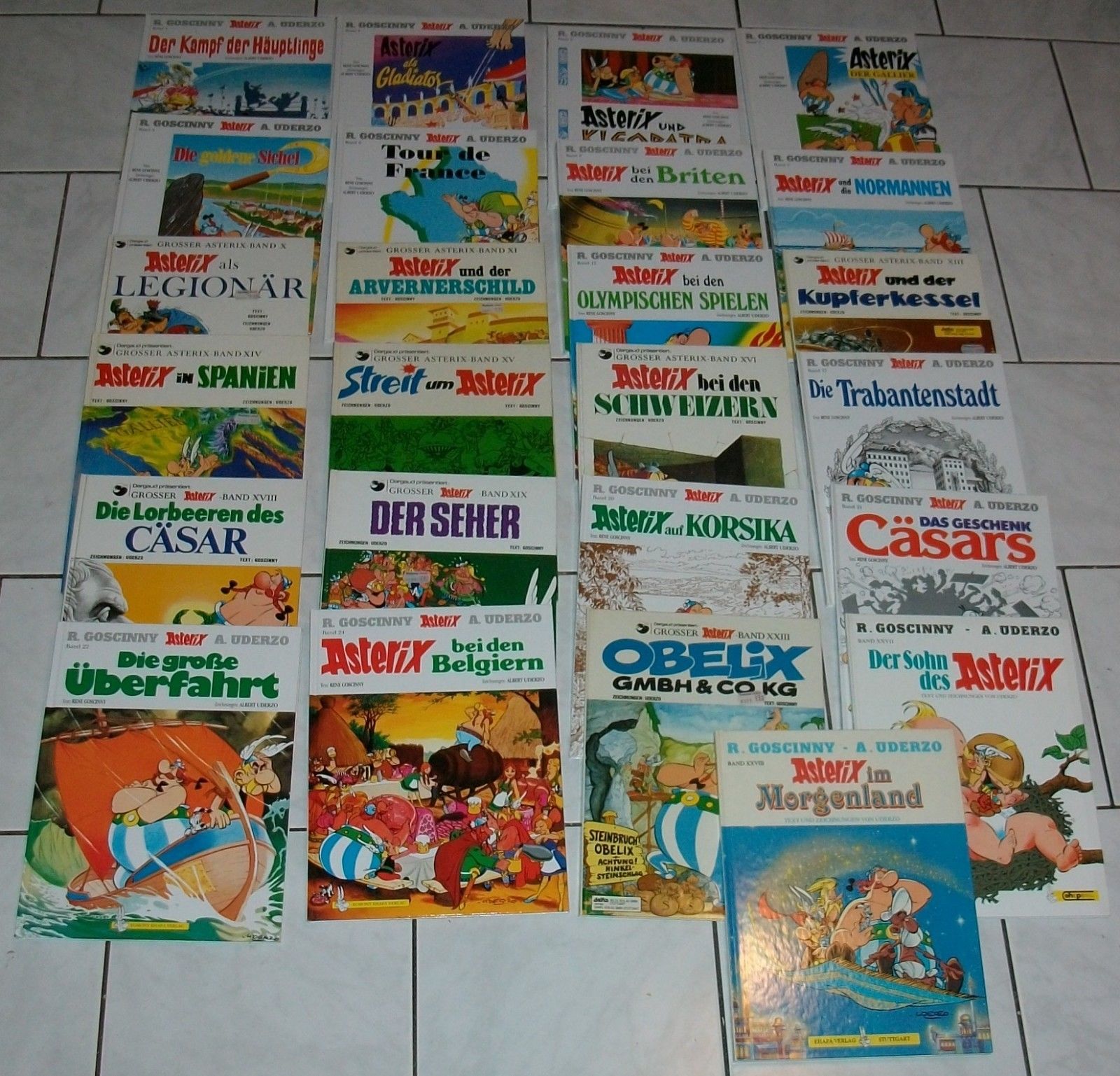 25x Asterix - Bände 1 bis 6 + 8 bis 24 + 27 + 28