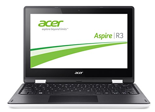 Acer Aspire R 11 (R3-131T-C26Q) 29,5 cm (11,6 Zoll HD) Convertible Notebook (Intel Celeron N3150, 4GB RAM, 500GB HDD, Intel HD Graphics, Win 10 Home) weiß/schwarz