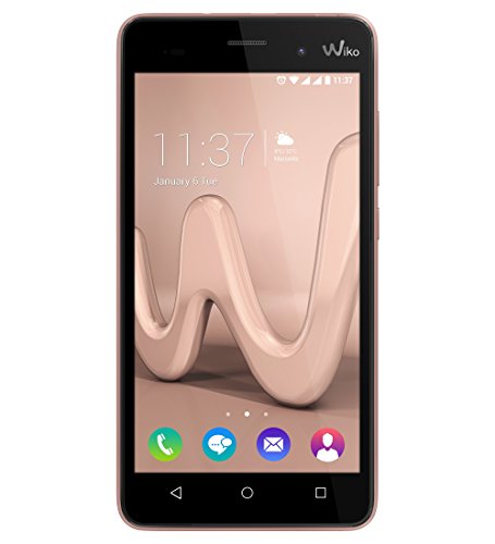 Wiko 9636 Lenny 3 Smartphone (12,7 cm (5 Zoll) IPS HD-Display, 16GB interner Speicher, Android 6.0 Marshmallow) rose gold