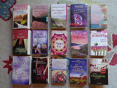 Bücherpaket 15 Frauenromane Liebesromane: Donnelly Riley Roberts Rice Grayson