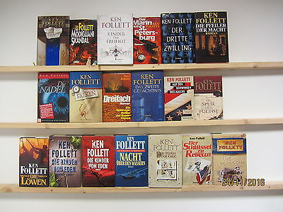 Ken Follett 19 Bücher Romane Krimi Thriller historische Romane Politthriller