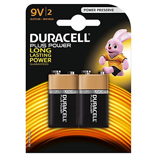 Duracell Plus Power Alkaline Batterien 9V (MN 1604) 2er Pack