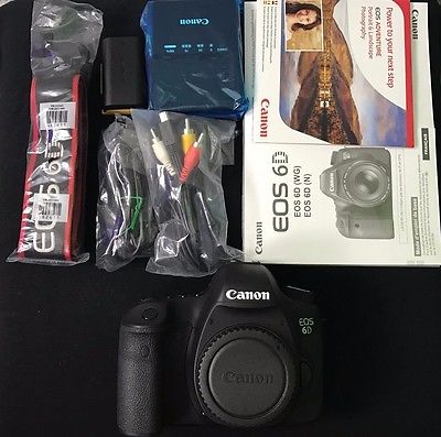 Canon EOS 6D 20,2 MP Digitalkamera - Schwarz (Nur Gehäuse) 