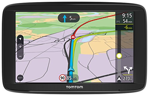 TomTom Via 62 Europe Traffic Navigationsgerät (15 cm (6 Zoll), Sprachsteuerung, Bluetooth Freisprechen, Fahrspurassistent, 3 Monate Radarkameras (auf Wunsch), Karten von 48 Ländern Europas) schwarz
