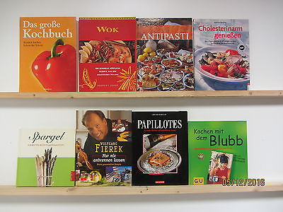 32 Bücher Kochbücher nationale und internationale Küche großformatig Paket 1