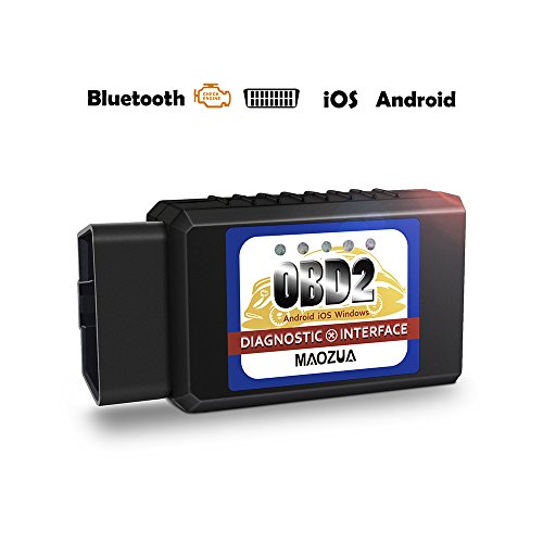 ( Für iOS und Android ) MAOZUA Bluetooth OBD2 Diagnosegerät Motorkontrollleuchte Diagnostic Interface Code Scanner für iOS iPhone iPad Fenster PC und Android-Geräte