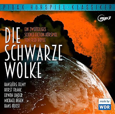 Die schwarze Wolke - CD 2-teiliges Hörspiel nach Fred Hoyle MP3-CD Pidax Neu Ovp