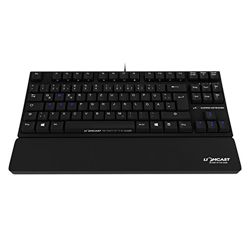 Lioncast LK20 mechanische Gaming Tastatur (LED, USB, Tenkeyless, deutsches QWERTZ-Layout, Cherry Blue)