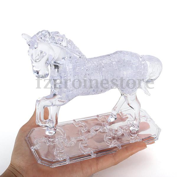 3D Crystal Puzzle Kristallpuzzle Pferd Horse Kinder Spielzeug 44 Teile Geschenk