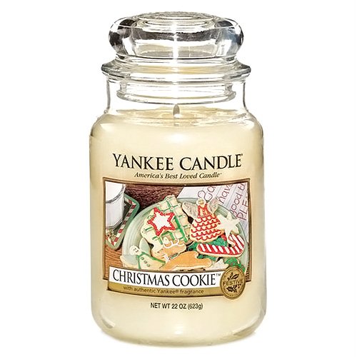 Yankee Candle 115504 Duftkerze im Glas - Christmas Cookie 623g 10.1x9.8x17.7 cm, Weiß