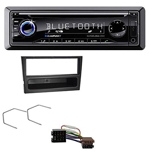 Blaupunkt Barcelona 230 CD MP3 USB SD Bluetooth AUX Autoradio für Opel Agila Combo Corsa C Omega B Vivaro ISO schwarz