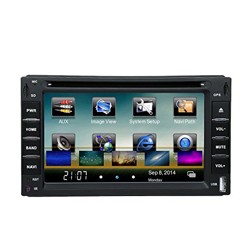 LANDNAVI® Touch Screen GPS Auto DVD Spieler - 6.2 Zoll Schirm, 2 DIN, 3D Schnittstelle, FM Radio, Bluetooth, Windows CE 6.0, GPS LN509