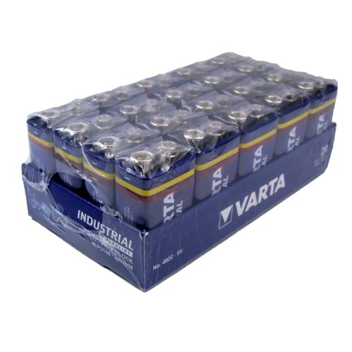 Varta Batterien 4022 6LR61 9 Volt Block  Made in Germany Vorratspack  für energieintensive Geräte z.B. elektronische Rauchmelder (20 Stück Pack)