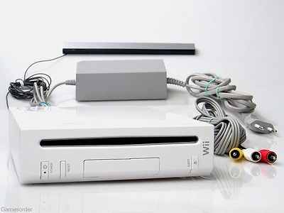 Nintendo Wii Konsole Weiss + original Nintendo Sensorleiste + Kabel 