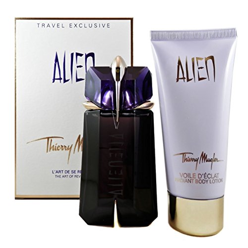 Thierry Mugler Alien femme/woman Set (Eau de Parfum, 60 ml nachfuellbar + Bodylotion, 100 ml)