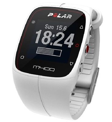Polar M400 HR Modell 2016 weiss white inkl H7 Brustgurt Herzfrequenzsensor GPS