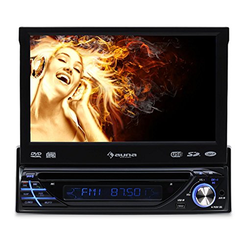 auna MVD-260 Moniceiver Touchscreen Autoradio (Bluetooth, DVD-MP3-CD-Player, 18 cm (7