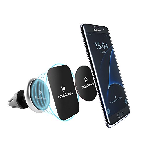 [Upgraded] Auto Halterung, POWERocker  KFZ Air Vent Magnetic Halterung 360 Degrees Rotatable Phone Holder Cradle for für iPhone, Samsung, LG, Sony, Nexus, etc