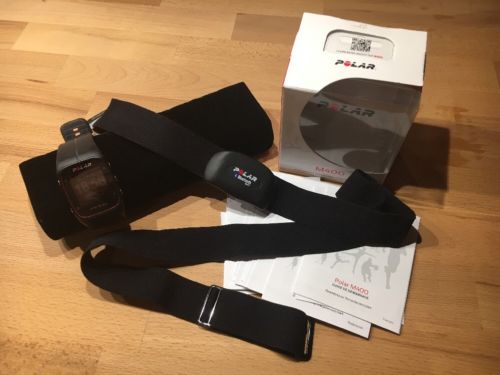 Polar M400 HR Modell 2016 schwarz black inkl H7 Brustgurt Herzfrequenzsensor GPS