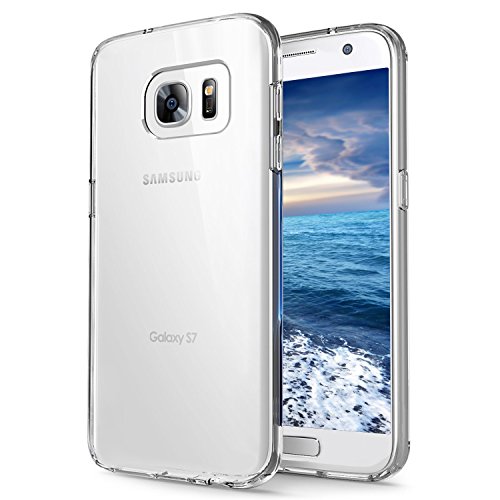 Or-Legol Schutzhülle für Galaxy S7, [Air-Cushion Kantenschutztechnologie - Bumper Case] durchsichtige Rückschale und TPU-Bumper Weiche Silikon Schutzhülle für Samsung Galaxy S7