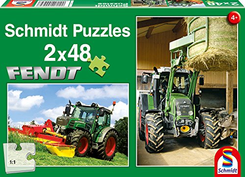 Schmidt Spiele 55562 - Fendt Traktoren, 2x48 Teile Puzzle
