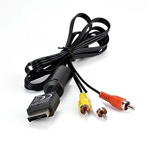 AV Kabel passend für Sony Playstation 2 und 3, PS2 / PS3 mit Ferritkern von amathings