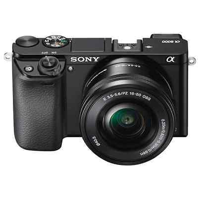A - Sony Alpha A6000 Digital Camera with 16-50mm PZ Lens: Black 