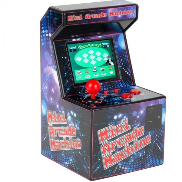 Spielkonsole Mini Arcade Machine mit 240 Spielen Spielzeug Joystick 16 Bit 