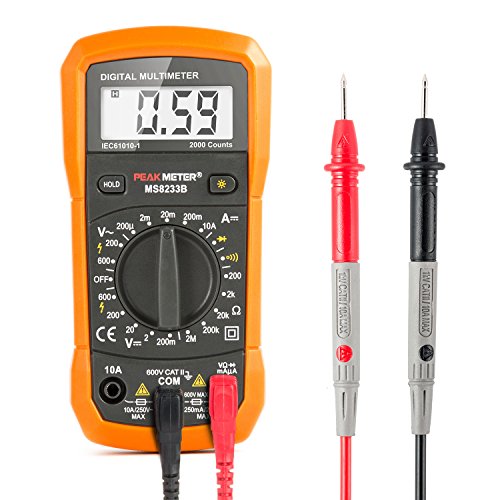 Digital Multimeter Aidbucks MS8233B Mini Spannungs Strom Widerstand Portable Power Tester Amperemeter Voltmeter mit Hintergrundbeleuchtung