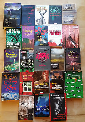 23 Bücher Krimis Kriminalroman Thriller Bücherpaket Bücher Paket Büchersammlung
