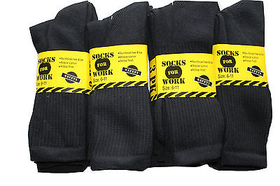 12 pairs mens Cotton Rich work Socks   size uk 6-11