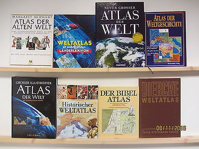 15  Bücher Atlas Atlanten Fachatlas Fachatlanten Weltatlas Atlas der Welt