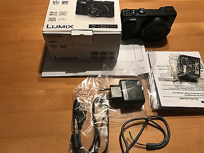 Panasonic Lumix DMC-TZ81 schwarz Digital Kamera -> fast neu -> Garantie