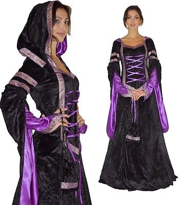 Mittelalter Kleid Kostüm Gewand Gr. 36 38 40 42 Elbe Gothic Prinzessin Melina